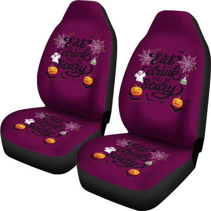 Eat, Drink & Be Scary Car Seat Covers