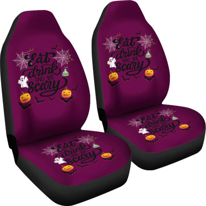 Eat, Drink & Be Scary Car Seat Covers