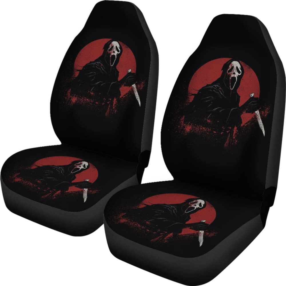 Ghostface Bloody Full Moon Night Car Seat Covers