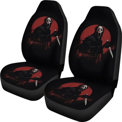 Ghostface Bloody Full Moon Night Car Seat Covers