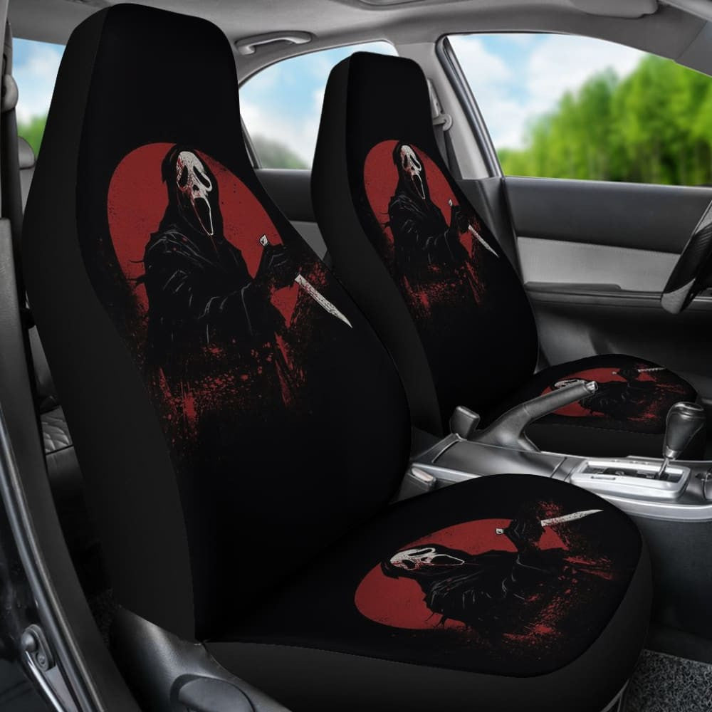 Ghostface Bloody Full Moon Night Car Seat Covers