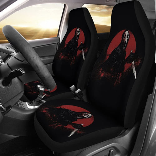 Ghostface Bloody Full Moon Night Car Seat Covers