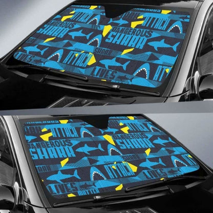 Shark Dangerous Car Auto Sun Shades