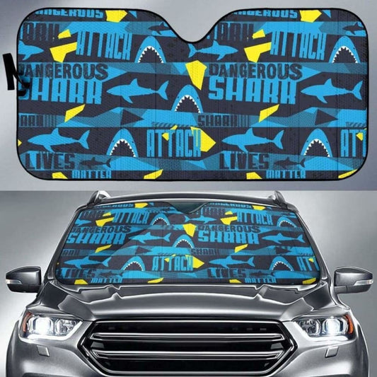 Shark Dangerous Car Auto Sun Shades
