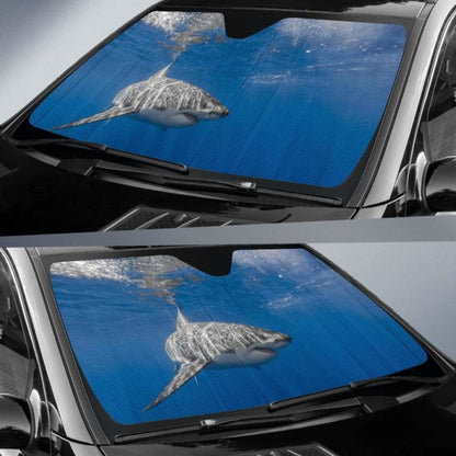 White Shark UnderwaterK Car Sun Shade