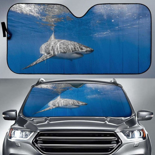 White Shark UnderwaterK Car Sun Shade