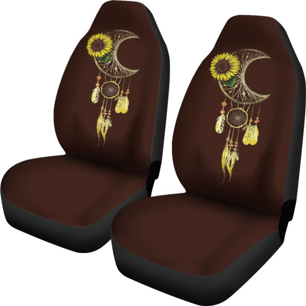 Native Sunflower Dreamcatcher Car Seat Covers