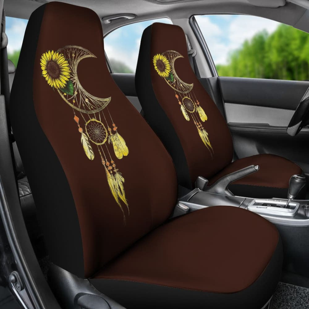Native Sunflower Dreamcatcher Car Seat Covers