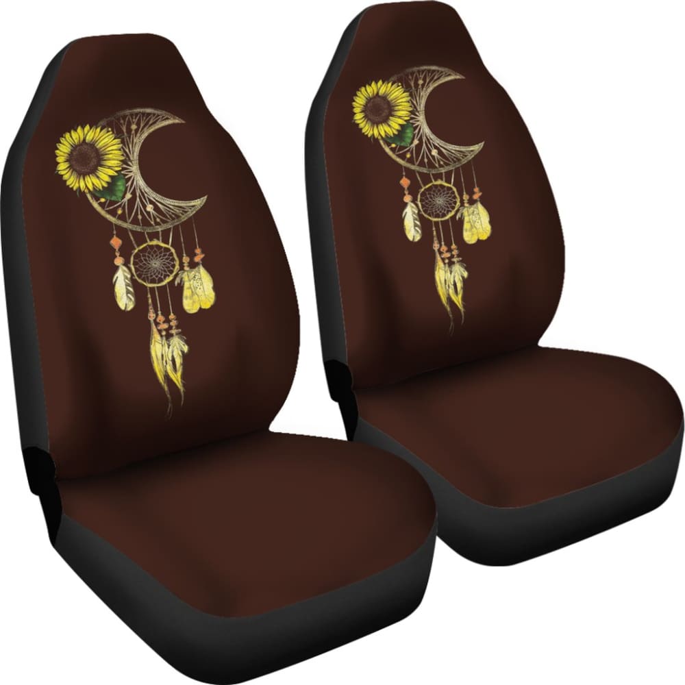 Native Sunflower Dreamcatcher Car Seat Covers
