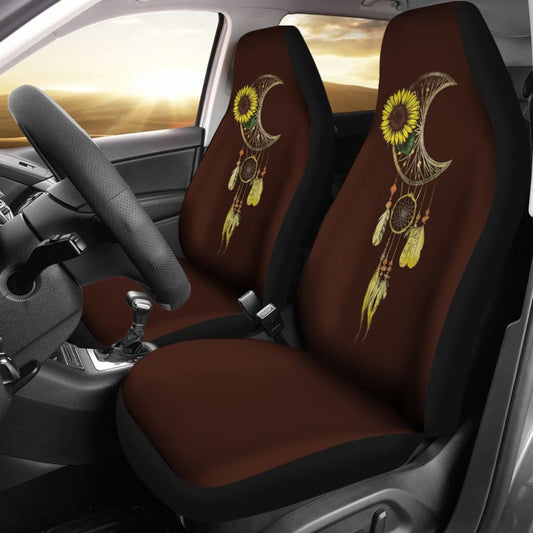 Native Sunflower Dreamcatcher Car Seat Covers