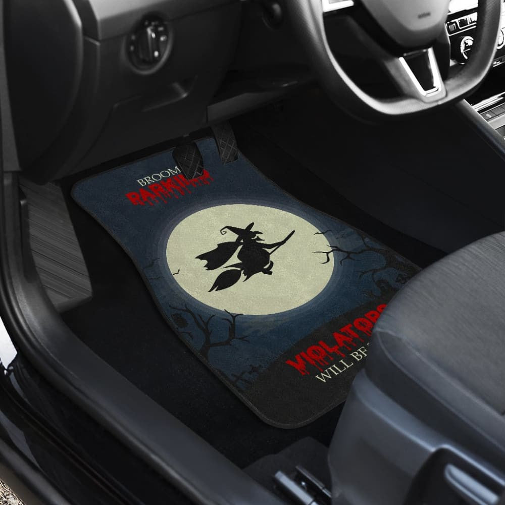 Broom Parking Violators Will Be Toad Car Floor Mats