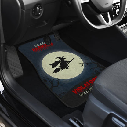 Broom Parking Violators Will Be Toad Car Floor Mats