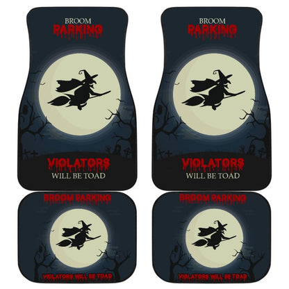 Broom Parking Violators Will Be Toad Car Floor Mats