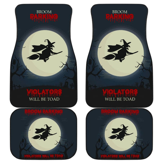 Broom Parking Violators Will Be Toad Car Floor Mats