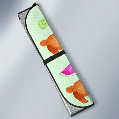 Corgi Watermelon Car Auto Sun Shades