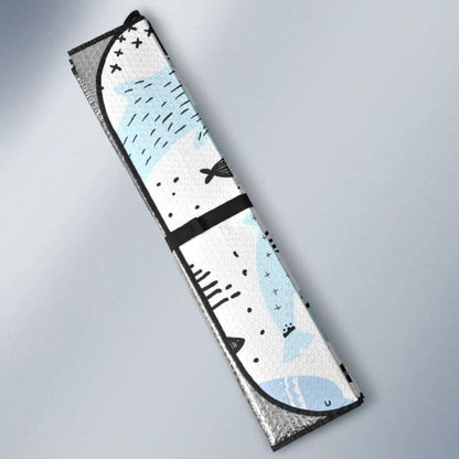 Cute Dolphins Childish Style Pattern Car Auto Sun Shades