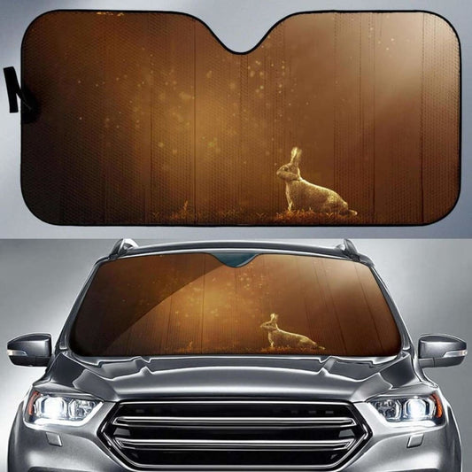 Rabbit Forest Bokeh SunlightK K Car Sun Shade
