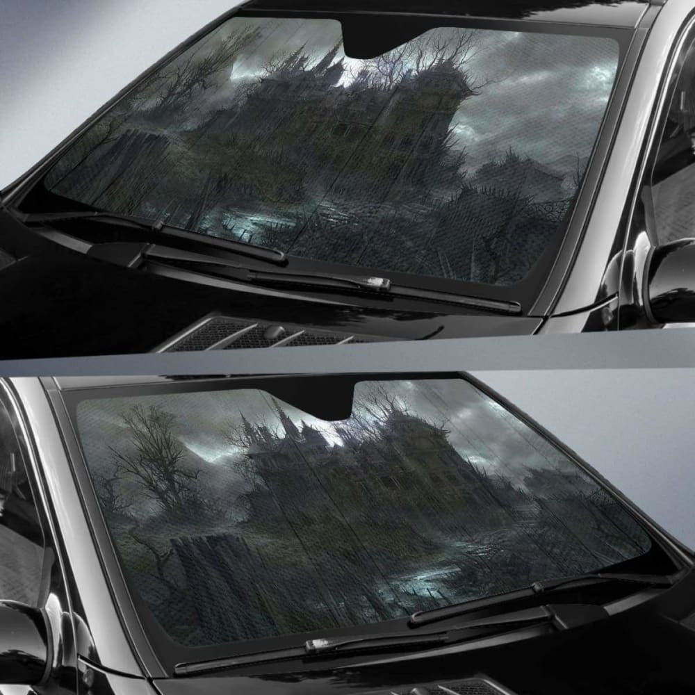 Dark Halloween Castle Sun Shade Amazing Best Gift Ideas