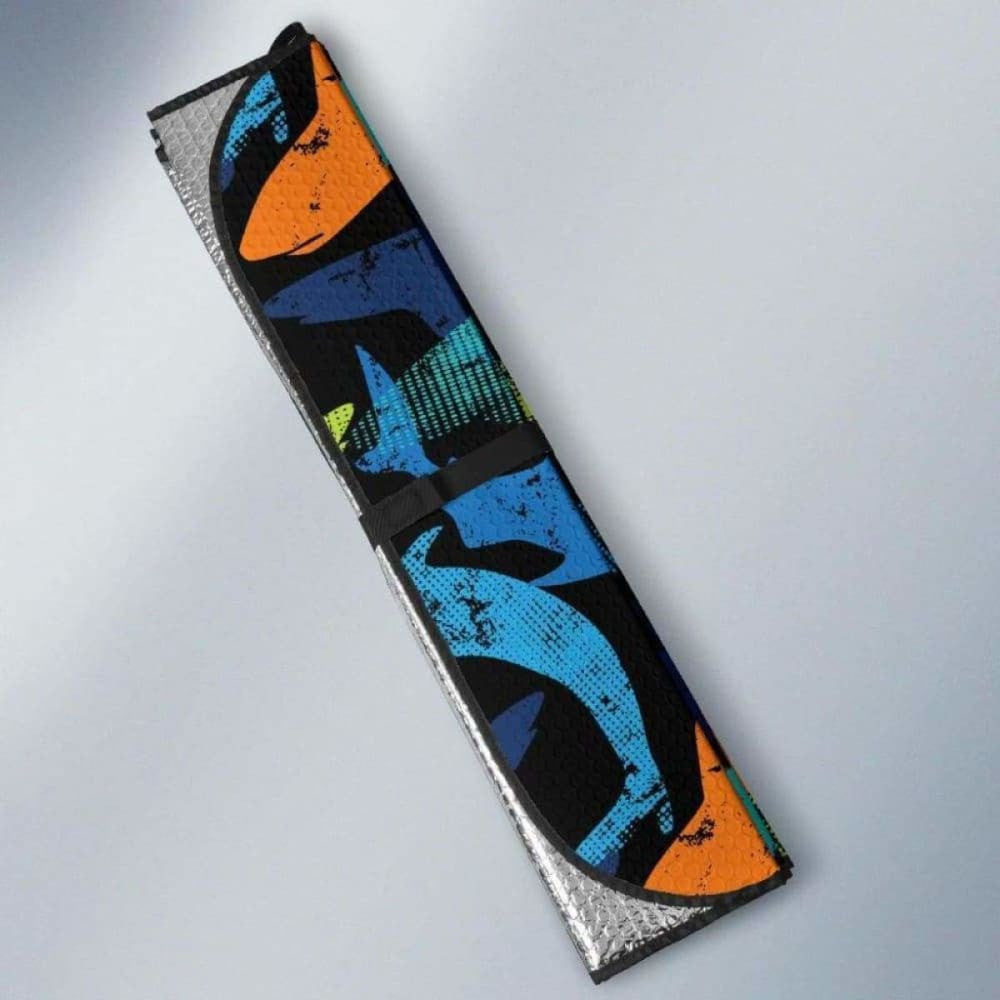 Colorful Shark Car Auto Sun Shades
