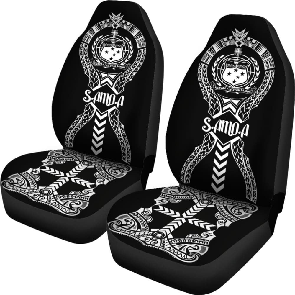 Samoa Car Seat Covers - Samoa Coat Of Arms Polynesian Tribal -