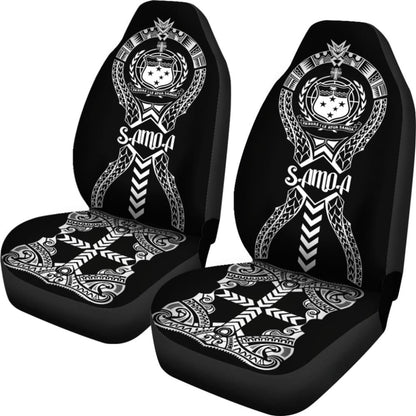 Samoa Car Seat Covers - Samoa Coat Of Arms Polynesian Tribal -