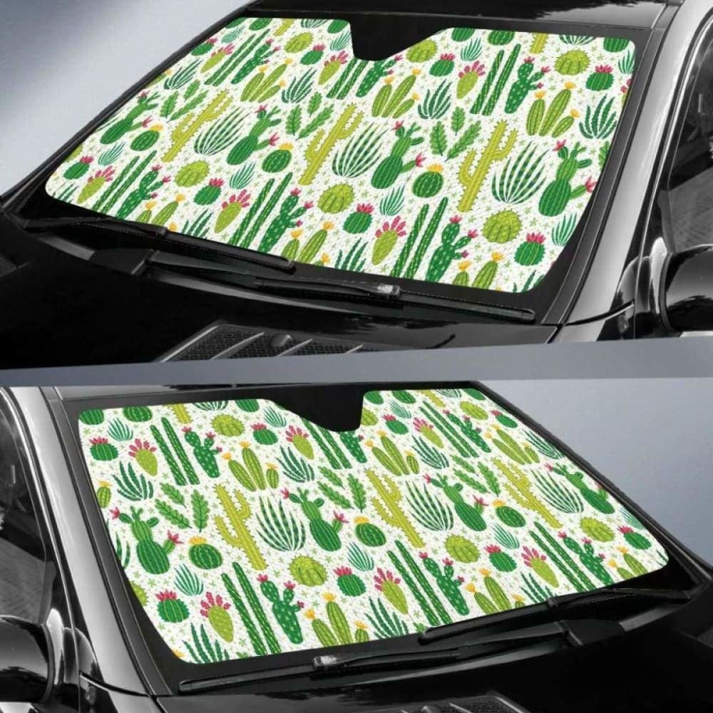 Cactus Pattern Car Auto Sun Shades