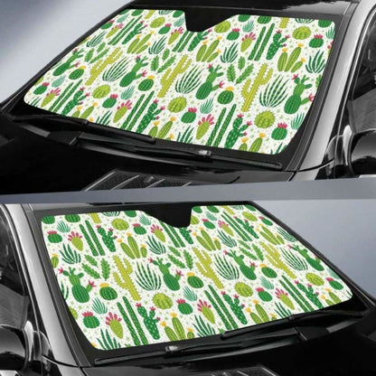 Cactus Pattern Car Auto Sun Shades
