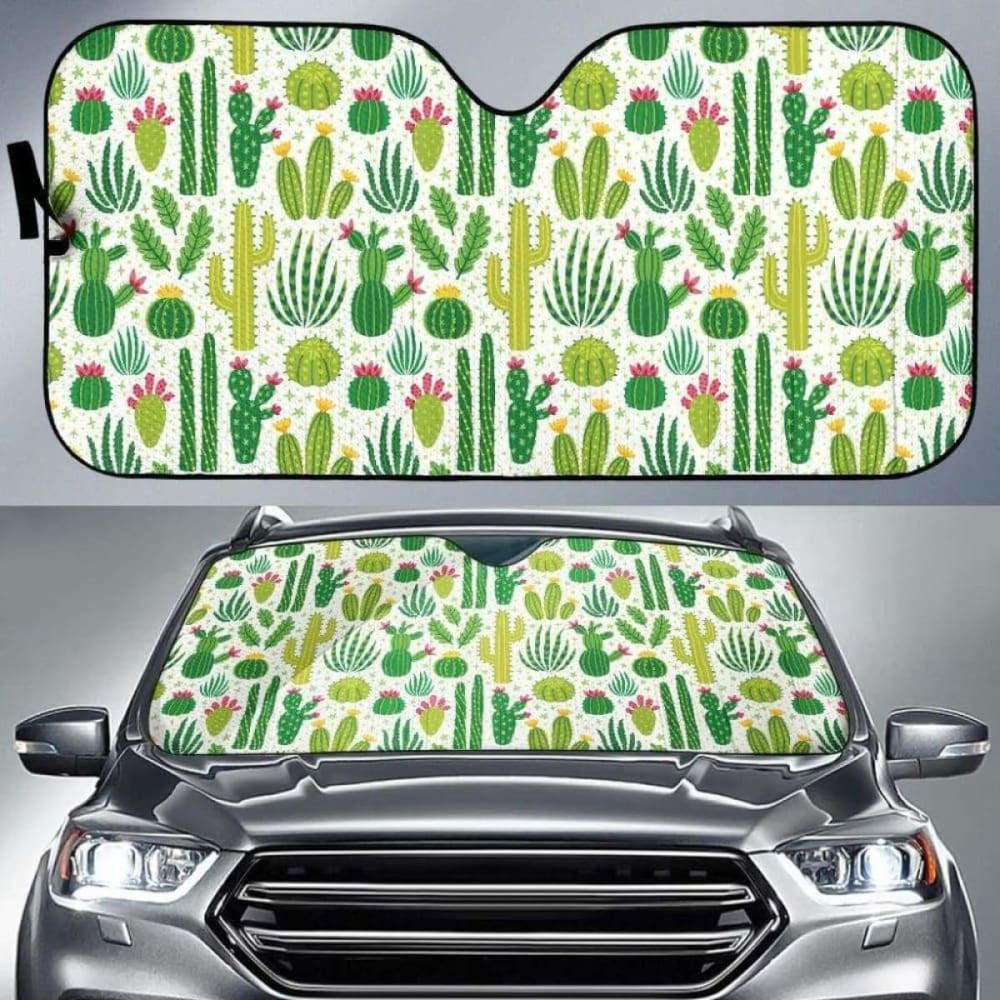 Cactus Pattern Car Auto Sun Shades