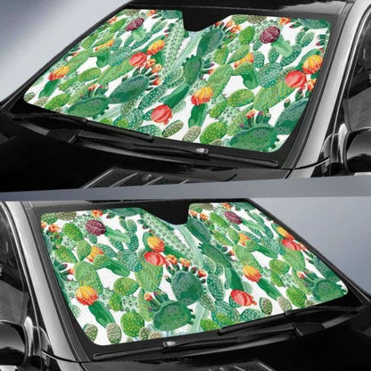 Cactus Design Pattern Copy Car Auto Sun Shades