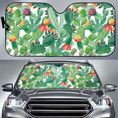 Cactus Design Pattern Copy Car Auto Sun Shades