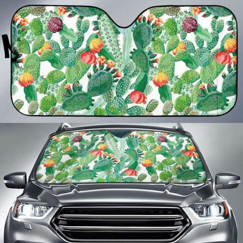Cactus Design Pattern Copy Car Auto Sun Shades