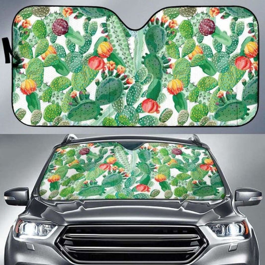 Cactus Design Pattern Copy Car Auto Sun Shades