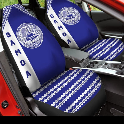 American Samoa Car Seat Covers - American Samoa Seal Blue -