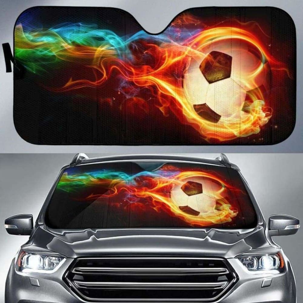 Ball Fire Car Sun Shades