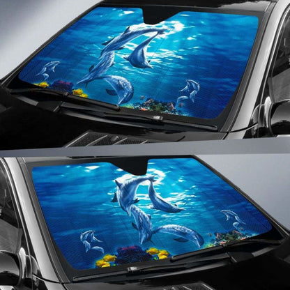Car Sun Shade Dolphins