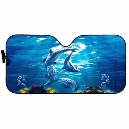 Car Sun Shade Dolphins