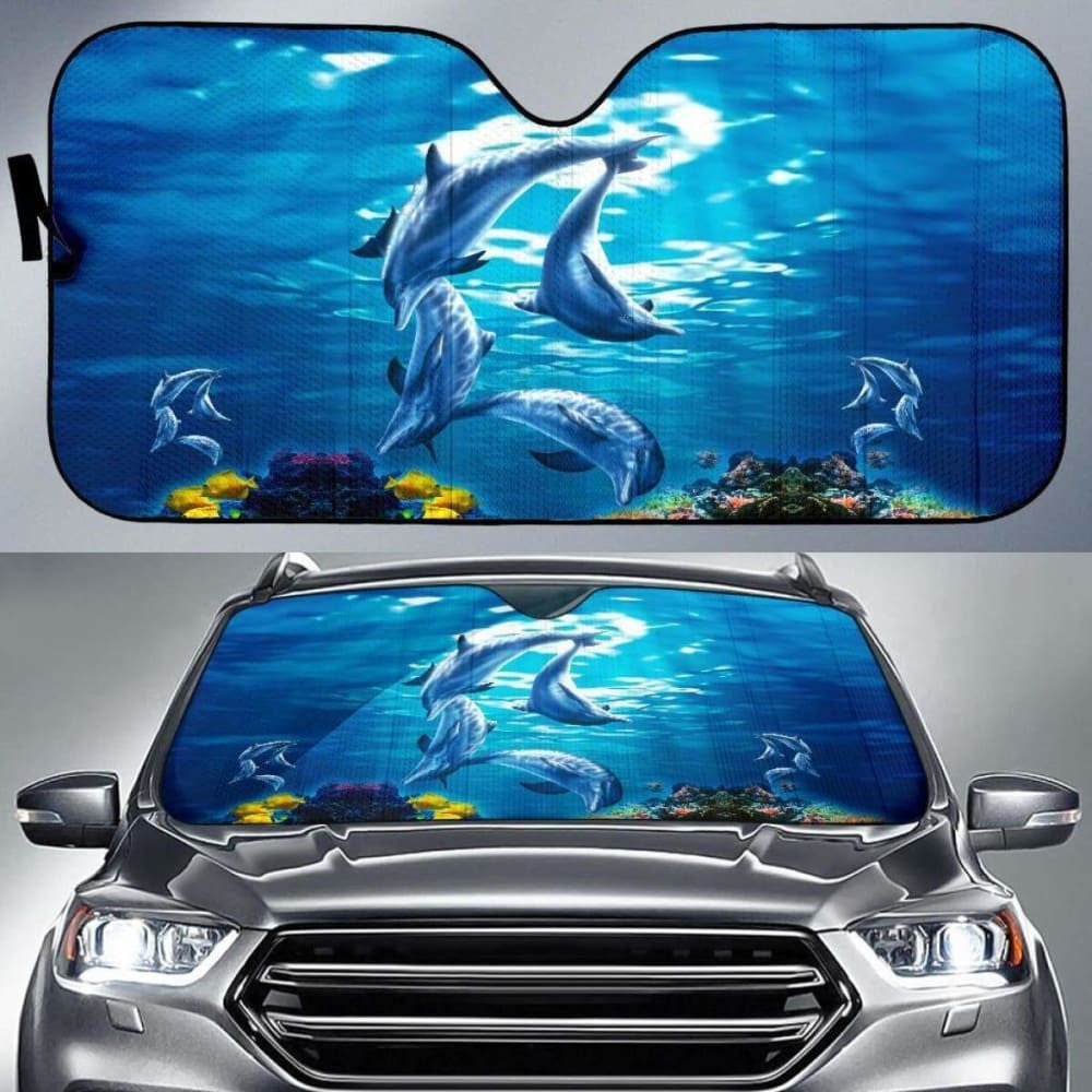Car Sun Shade Dolphins