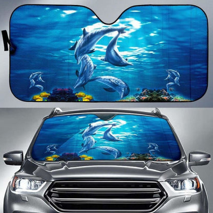 Car Sun Shade Dolphins