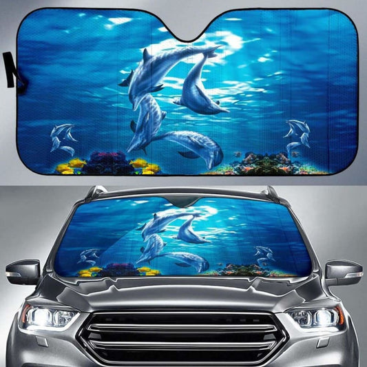 Car Sun Shade Dolphins