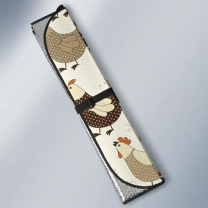 Cute Rooster Chicken Cock Car Auto Sun Shades