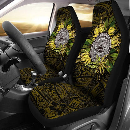 American Samoa Car Seat Covers Ylang Ylang Flowers -