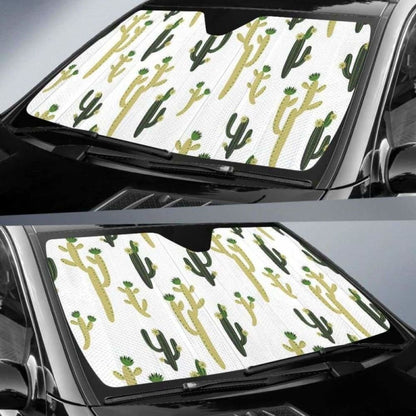Cute Cactus Pattern Car Auto Sun Shades