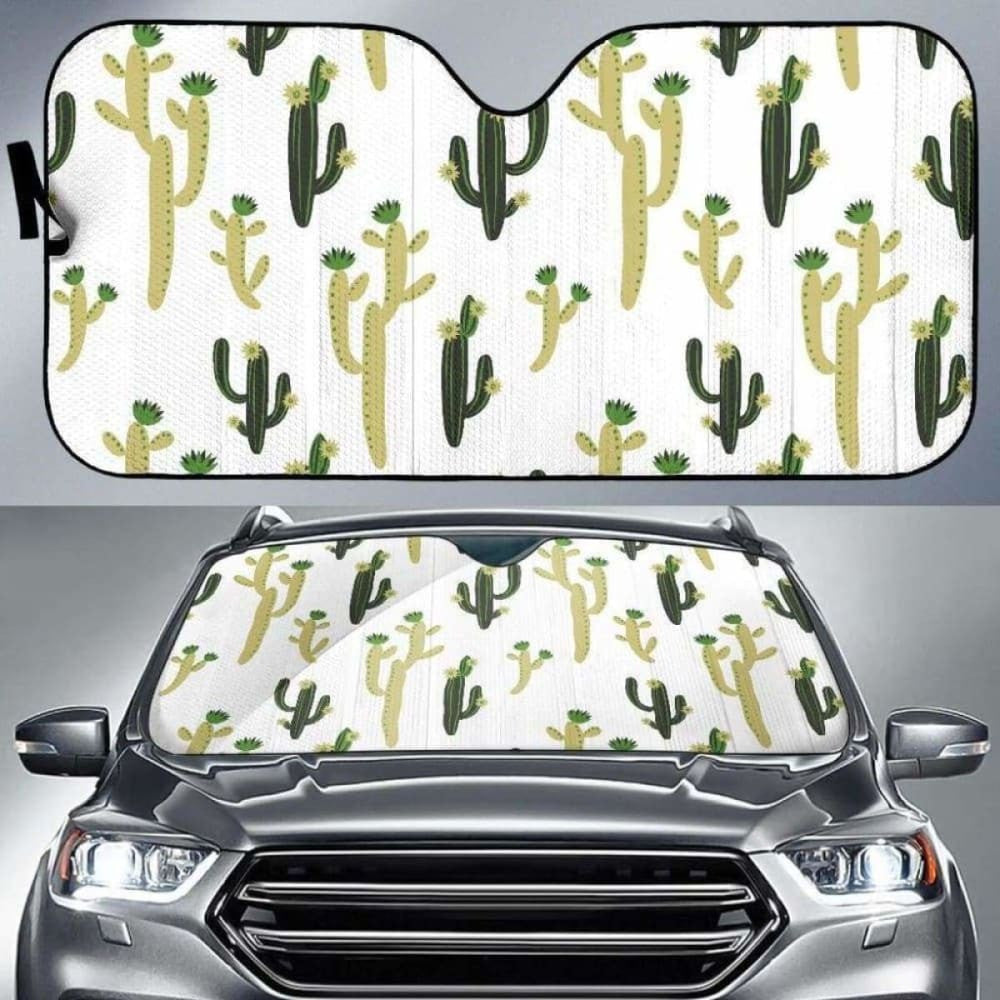 Cute Cactus Pattern Car Auto Sun Shades