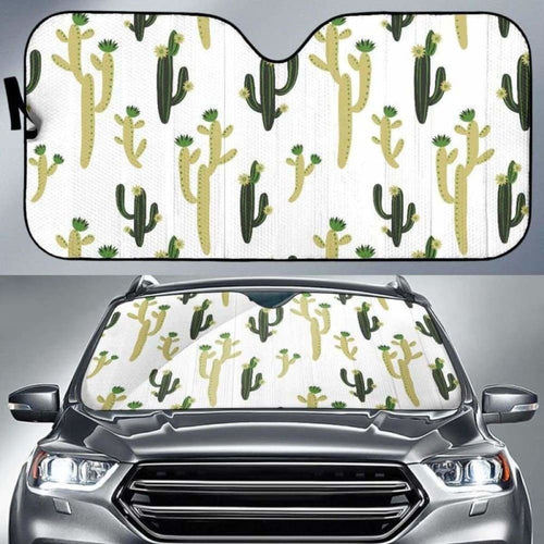 Cute Cactus Pattern Car Auto Sun Shades