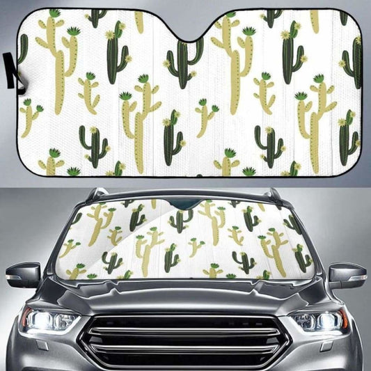 Cute Cactus Pattern Car Auto Sun Shades