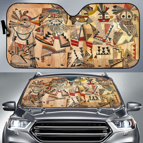 Native American Culture Pattern Auto Sun Shades