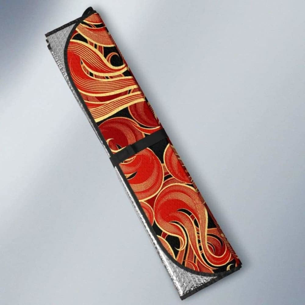 Fire Flame Pattern Car Auto Sun Shades