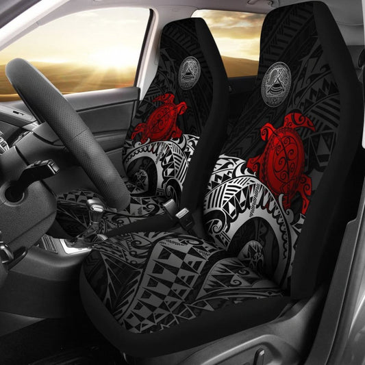 American Samoa Car Seat Covers - Polynesian Turtle (Red) -