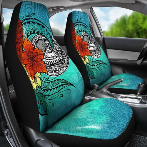 American Samoa Car Seat Covers - Tropical Flowers Style -