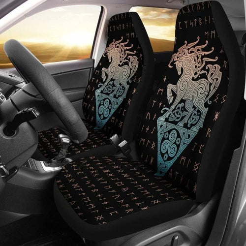 Sleipnir Odin'S Steed Viking Car Seat Covers Gift Idea